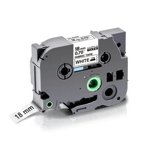 Brother TZe-FA241, 18mm x 3m, čierna tlač / biely podklad, zažehlovacia, kompatibilná páska