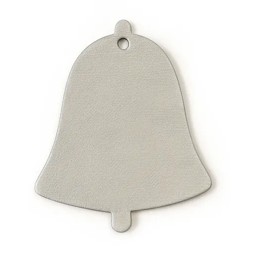 Svetlosivá vianočná ozdoba zvonček 619-1213-20