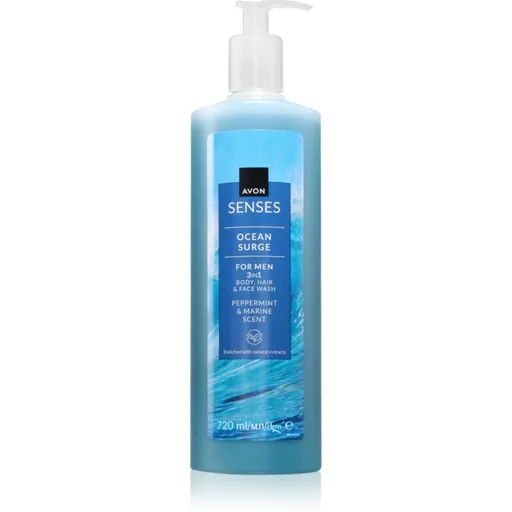 Avon Senses Ocean Surge sprchový gél pre mužov 3v1 720 ml
