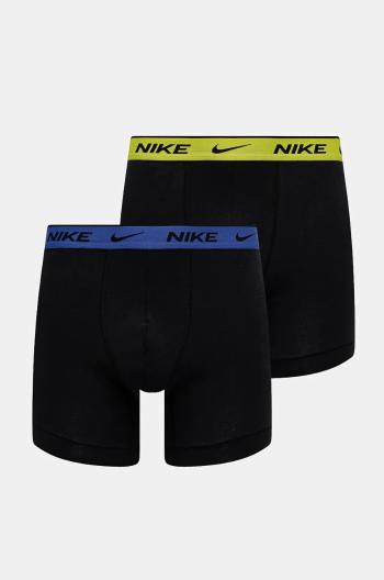 Boxerky Nike 2-pak pánske, čierna farba, 0000KE1086