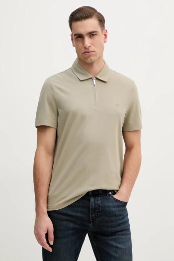 Polo tričko Michael Kors pánske, zelená farba, jednofarebný, CS552HOHFK