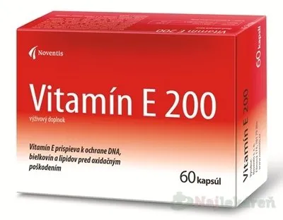 Noventis Vitamin E 200 mg 60 kapsúl
