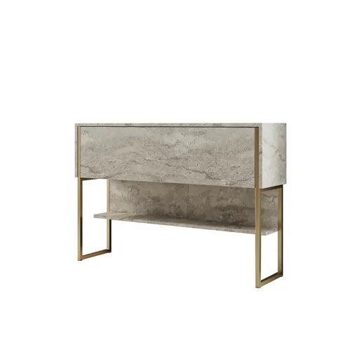 Komoda Luxe Travertine and Gold