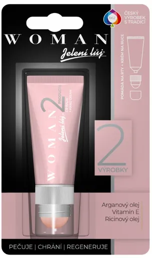 REGINA WOMAN 2v1 - Balzam na pery + krém na ruky v jednom 20 ml