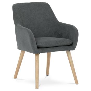 Jedálenská stolička Autronic 60x83 cm sivá látka AK-310 GREY2