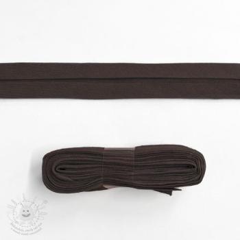 Szegőpánt pamut - 3 m dark mocha