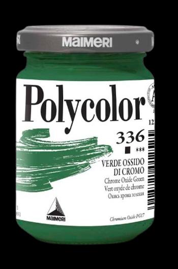 MAIMERI POLYCOLOR - Jemné vinylové farby 336 - chrome oxide green, 140 ml