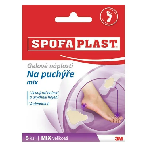 3M™ SPOFAPLAST 913 Gélové náplasti na pľuzgiere mix 5 kusov