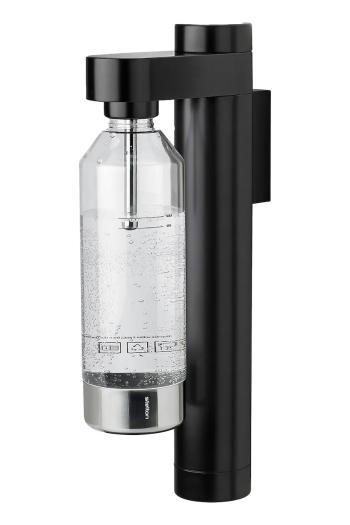 Saturátor vody s možnosťou upevnenia na stenu Stelton Bros čierna farba