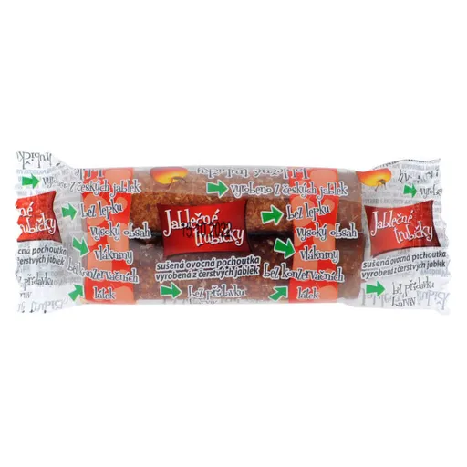 BIOPRODUKT JT Jablčné trubičky ochutené karobovou polevou 24 g
