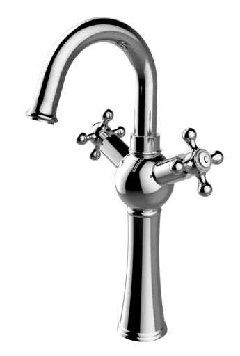 BESCO - Vysoká stojanková umývadlová batéria RETRO I Chróm BABURICH