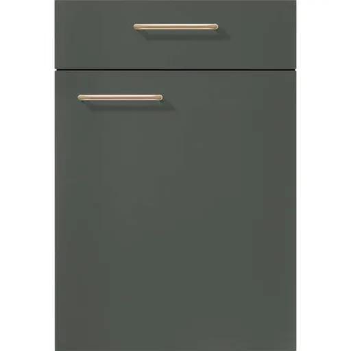 Vzorka kuchynských dvierok Naturel Etna 964, Lakovaný laminát, Minerálna zelená, ultra matná VZOREKETNA964