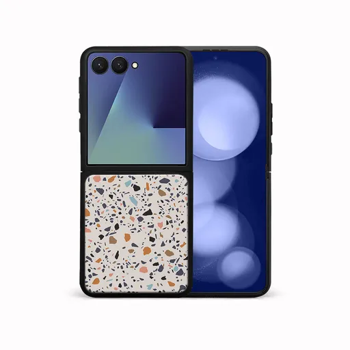 MY ART Ochranný kryt pre Samsung Galaxy Z Flip7 5G BEIGE TERRAZZO (162)