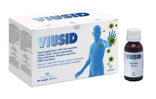 VIUSID ampulky antivirotický doplnok výživy 15x30ml