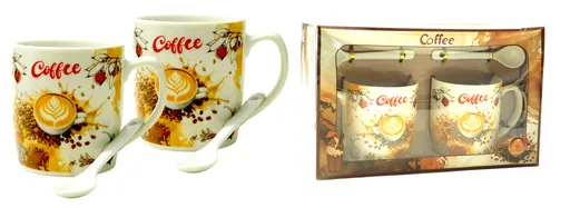 MAKRO - Sada priateľská 2ks, keramická Coffee