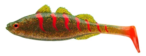 Daiwa gumová nástraha prorex live perch motor oil tiger - 9,5 cm 8 g