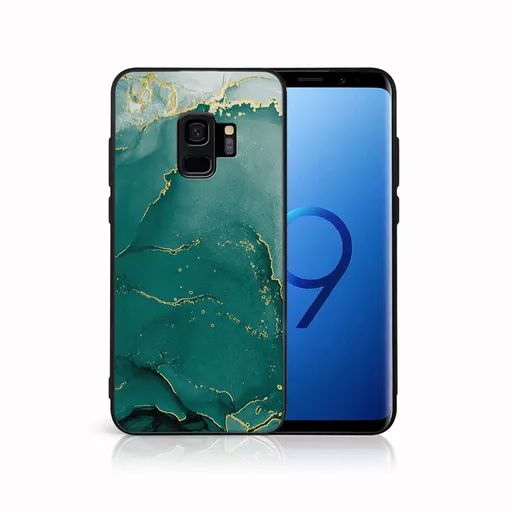 MY ART Ochranný obal pre Samsung Galaxy S9 GREEN MARBLE (145)