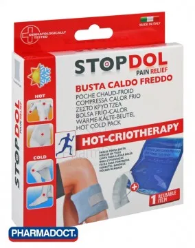 Pharmadoct STOPDOL Hot-Cold Hrejivé/chladiace vrecúško s ochranným obalom 17 x 13 cm