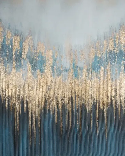 ArtFir Orbaz ART 445 | tmavomodrá/zlatá 80 x 100 cm