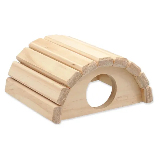 Small Animal domek Půlkruh dřevěný 16,5 x 15 x 8 cm