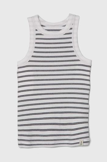 Tričko Abercrombie & Fitch biela farba