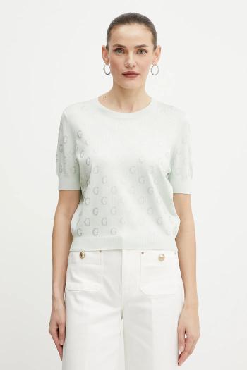 Tričko Guess JASMINE dámske, zelená farba, W5GR05 Z3D60