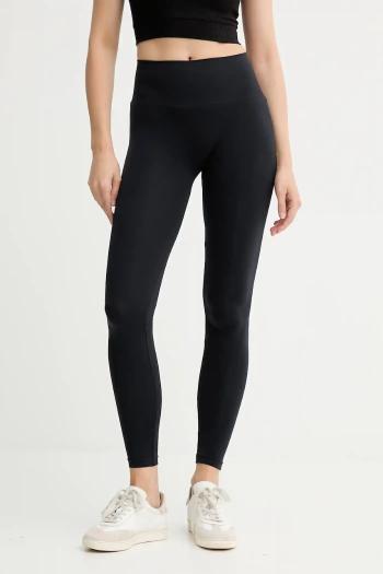 Legíny Calvin Klein čierna farba, jednofarebné, 701233681
