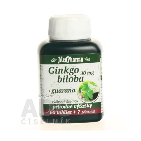MedPharma GINKGO BILOBA + GUARANA 67tbl