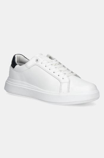 Tenisky Calvin Klein LOW TOP LACE UP WOVEN biela farba, HM0HM01659