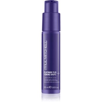 Paul Mitchell Platinum Plus Toning Drops pigmentové kvapky pre zosvetlené, melírované studené blond vlasy 25 ml
