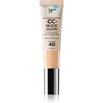 IT Cosmetics Your Skin But Better CC + Nude Glow make-up pre rozjasnenie pleti SPF 40 odtieň Fair Ivory 32 ml