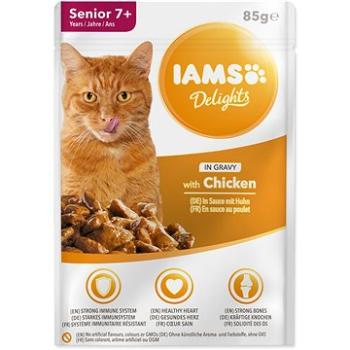 Kapsička IAMS senior kura v omáčke 85 g (8710255100180)