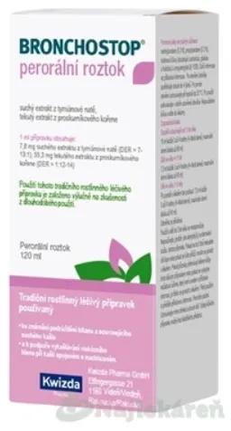 BRONCHOSTOP perorálny roztok 120ml