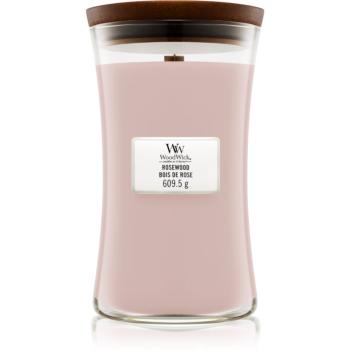 Woodwick Rosewood vonná sviečka s dreveným knotom 609.5 g