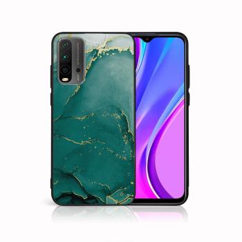 MY ART Ochranný obal Xiaomi Redmi 9T GREEN MARBLE (145)