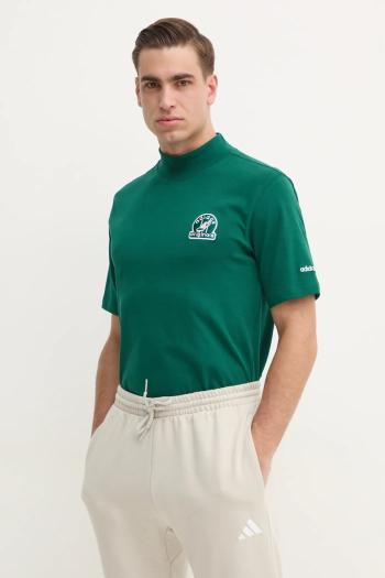 Tričko adidas Originals GRFX TEE pánske, zelená farba, jednofarebné, JC8368