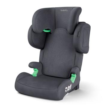 Babify FlexiFit Premium autosedačka, 3-12 rokov, skladacia, ISO-Fix, nastaviteľná opierka hlavy bokov, umývateľná