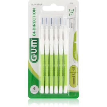 G.U.M Bi Direction Interdental Brush medzizubné kefky 0,7 mm 6 ks