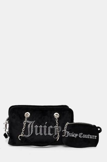 Zamatová kabelka Juicy Couture Kimberly čierna farba, BIJQL5465WPO000