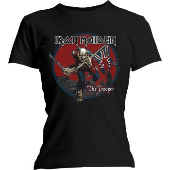 Iron Maiden tričko Trooper Red Sky Čierna M