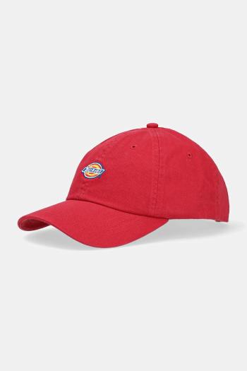 Bavlnená šiltovka Dickies červená farba, s nášivkou, DK0A4TKV0ER1