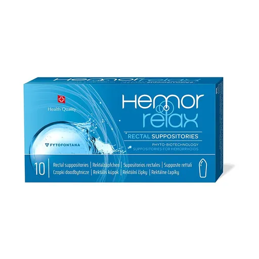 HEMORRELAX Rektálne čapíky 10 kusov