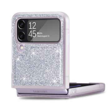 JSM GLITTER Ochranný obal Samsung Galaxy Z Flip4 5G strieborný