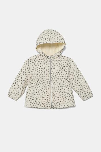 Detská bunda United Colors of Benetton béžová farba, 2M9GGN03S