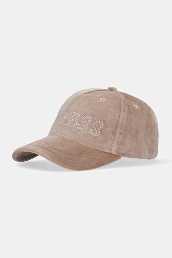 Šiltovka Guess hnedá farba, s nášivkou, V4BZ04 KBXI2