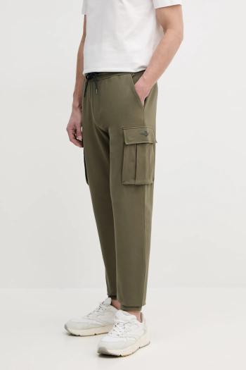 Tepláky Aeronautica Militare zelená farba, jednofarebné, PF860F459