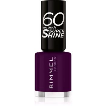 Rimmel 60 Seconds Super Shine lak na nechty odtieň 345 Black Cherries 8 ml