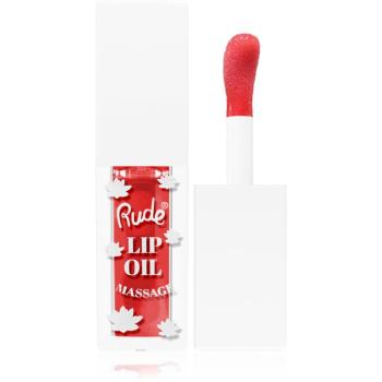 Rude Cosmetics Lip Oil Massage ajak olaj hidratáló hatással árnyalat Chillaxin’ Cherry 4 ml