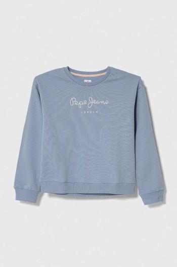 Detská bavlnená mikina Pepe Jeans s potlačou