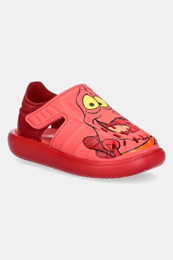 Sandále adidas WATER SANDAL SEBASTIAN červená farba, IH1235